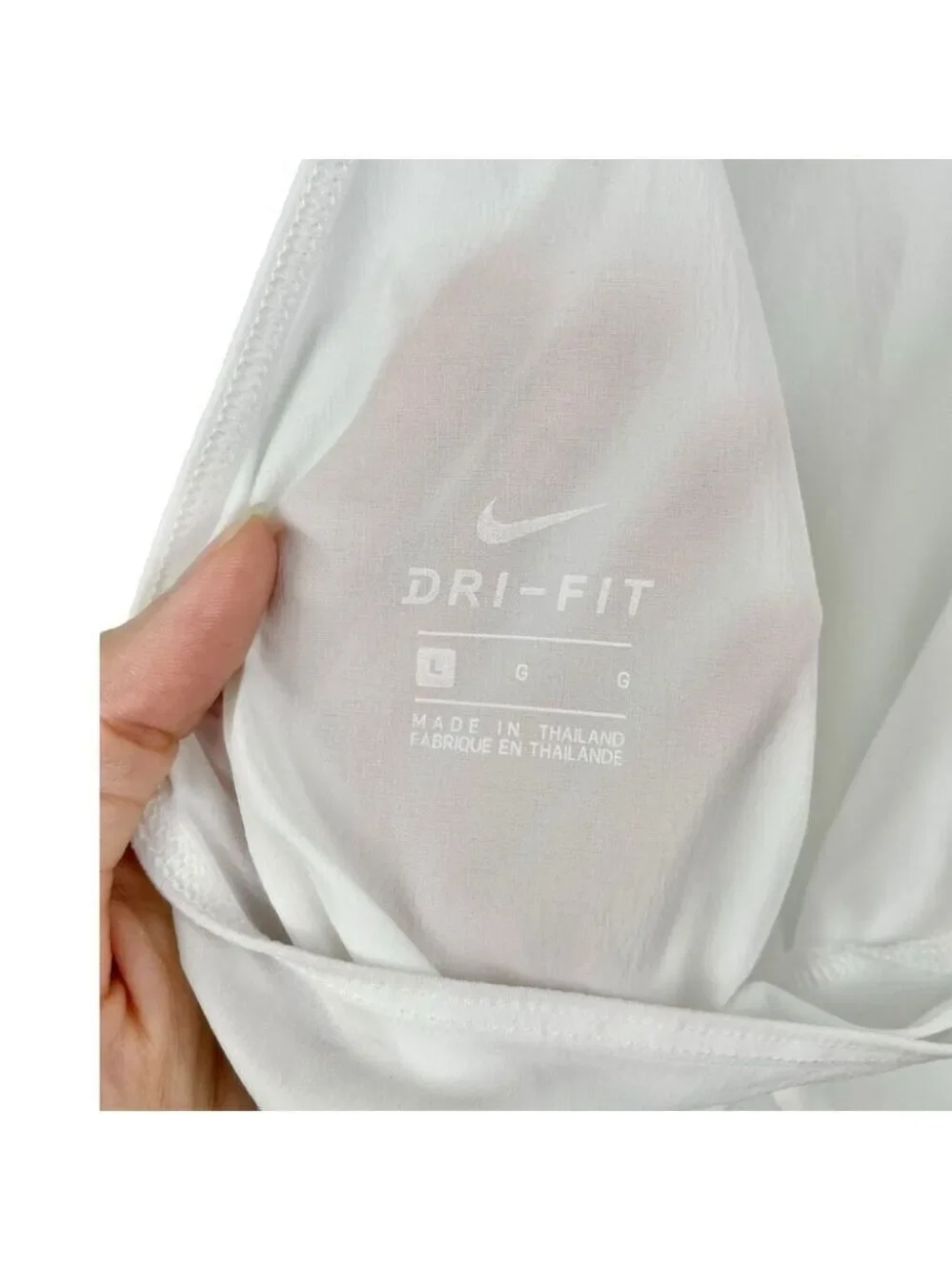 * NEW Nike FLEX Dri-Fit Arctic White Parachute Tank Size L
